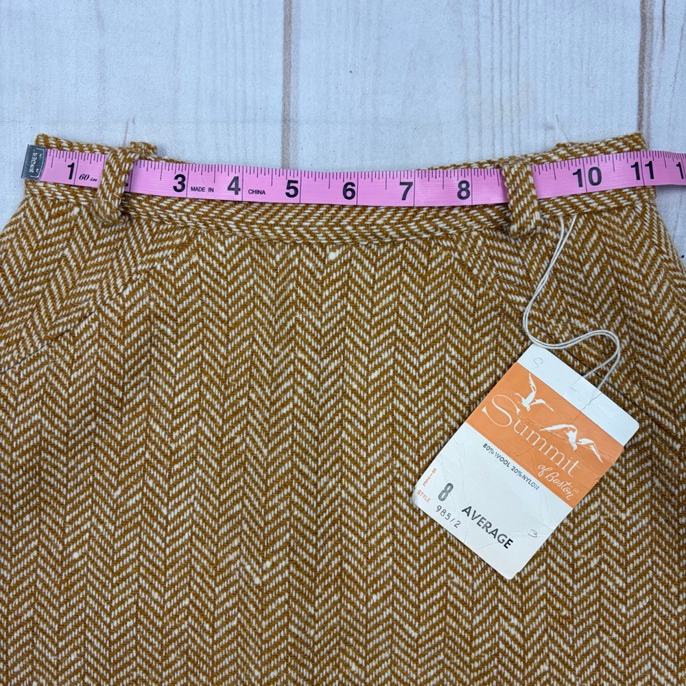Deadstock Vtg Summit of Boston Continental Walker Wool Skirt - Picture 14 of 15